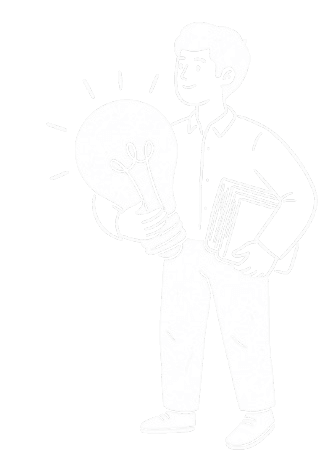 Student with books and a lightbulb representing NEET prep ideas